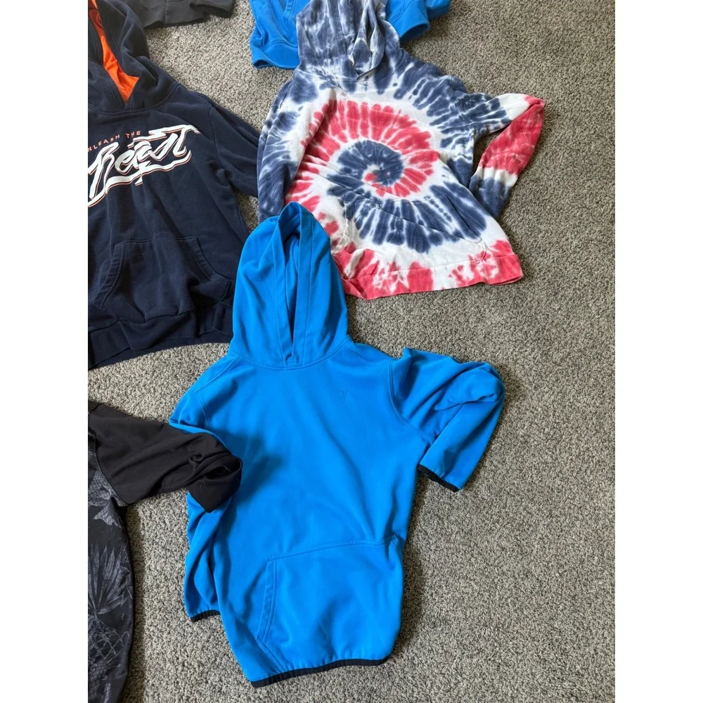 Mixed Kids Hoodie Lot Old Navy Active Pullover Zip Up Tie Dye Multi Size 8-16